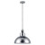 Vintage Industrial Chrome Ceiling Pendant Light: Metal Shade Hanging Lamp