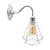 Modern Industrial Wall Sconce Light - Chrome Wall Lamp with E27 Fitting