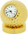 Classy Goldtone Golf Ball Clock - Solid Brass Stand - High Quality - CLEARANCE - RE-BATTERY Needed