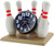 Miniature Clock Rotating Bowling Ball IMP426 - CLEARANCE NEEDS RE-BATTERY