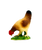 Hen Eating Toy Farmyard Animal Figurine