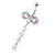 Infinity Love Jeweled Navel Belly Ring - Mixed