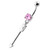 Trendy Arrow belly button bars - Pink
