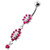 Twin flower Dangling Navel Banana - Red
