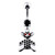 Fancy Jeweled Teddy Bear Dangling Belly Ring - Black