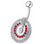 Fancy Multi Stone Jeweled Circle Dangling Belly Navel Ring Body Jewelry - Red
