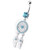 Dream Catcher Silver Belly Bar - Aqua