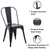 85CM BLACK METAL DINING CHAIR