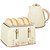 Kettle and Toaster Set in Stylish honeycomb design Beige