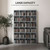 Bookcase Storage Cabinet for up to 480 CDs / 312 DVDs/Blu-rays 89W x 20D x 130.5Hcm