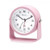 Ravel Bedside Round Metal Alarm Clock with Stand Pink RC050.5