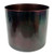 Leaf Metal Planter Plant Pot Iridescent Rainbow Finish 20 x 18cm