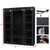 69" Portable Clothes Closet Wardrobe Storage Organizer with Non-Woven Fabric Quick and Easy to Assemble Extra Strong and Durable Black