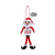 Pre-personalised Snowglobe Santa Elf Christmas Tree Decoration Gift - Lily