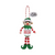Pre-personalised Snowglobe Santa Elf Christmas Tree Decoration Gift - Ella
