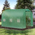 Garden Polytunnel Walk-in Greenhouse Round Gable Top Window Heat Shed - 2.95m x 1.95m x 1.96m