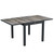 Outsunny Extendable Outdoor Dining Table Aluminium Rectangle Patio Table Grey - Grey