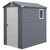Outsunny Garden Shed Storage with Foundation Kit and Vents - 133L x 190W x 208Hcm