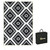 Outsunny Waterproof Outdoor Rug with LED String Light, 182 x 274cm - Black and White