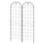 Premium Metal Trellis for Climbing Plants - Set of 2, Floral Design