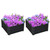 Outsunny Set of 2 Galvanised Raised Garden Bed Boxes - Easy Setup - Professional Quality - Grey