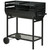 Outsunny Steel 2-Grill Charcoal BBQ w/ Wheels - Black