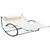 Premium 2-Person Beige Texteline Lounger - Extra Comfort Rocking Bed with Pillow