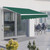 Window Awning Canopy Garden Shelter Sun Shade UV Blocker Aluminium Frame 3 x 2m - Green