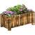Premium Fir Wood Plant Pot - Raised Flower Bed Planter 4ft - Best Quality - Easy Assembly - Ideal for Garden Vegetables