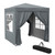 Outsunny 2mx2m Pop Up Gazebo Party Tent Canopy Marquee with Storage Bag Grey - Grey