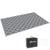 Reversible Outdoor Rug W/ Carry Bag for RV Camping Beach, 182 x 274 cm, Grey