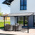 Outdoor Patio Gazebo Pergola, Aluminum Post, 4.35x3m Mounted on the Wall Roof