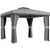 Outsunny 3 x 3(m) Patio Gazebo Garden Shelter w/ Mosquito Netting, Light Grey