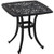 Outsunny Cast Aluminium Bistro Table with Umbrella Hole, Bronze Tone