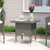 Outsunny PE Rattan Outdoor Coffee Table, Easy Match Rattan Side Table, Grey