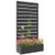 Outsunny Raised Garden Bed with Trellis Standing Patio Planter Box Black