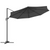 Outsunny 3 x 3(m) Cantilever Parasol Garden Umbrella with Cross Base - Black