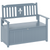 Outsunny 2 Seater Wood Garden Storage Bench Outdoor Storage Box - Grey