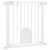 PawHut Pet Safety Gate: Pressure Fit Stair w/ Small Door - Double Locking - High Quality & Secure