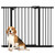 PawHut Adjustable Pet Gate w/ Extensions & Adjustable Screws, Black