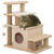PawHut Dog Steps for Bed 4 Step Pet Stairs Cat House with Detachable Cover