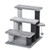 PawHut Pet Stairs with 3-step Stair, Scratching Posts, Platforms, Toy Ball - 45L x 40W x 48Hcm