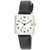 Ravel Women's Rectangular Fashion Watch R0139 - White Face, Multiple Colors - Black/Silver