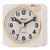 Ravel Mini White Alarm Clock RC018.4 - Quality Quartz Movement, Snooze and Light Features, Silent Sweep Second Hand