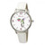 Ravel Ladies Hummingbird Leather Strap Watch - White RF010.4
