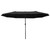 Outsunny 4.6M Garden Patio Umbrella Canopy Parasol Sun Shade Black - High Quality & Stylish Design
