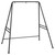 Outsunny Metal Hammock Chair Stand - Black, Weatherproof, Versatile, Easy Assembly - Perfect for Any Space
