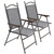 Premium Outsunny Folding Chairs - Portable, Armrests, Mesh Fabric Seat - Ideal for Outdoor Events