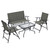 Outsunny Patio Furniture Set: Garden Table, Foldable Chairs, Loveseat - High Quality & Stylish Design