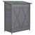 Premium Garden Wood Storage Shed & Table - High-Quality, Asphalt Roof, Tool Organizer - Grey